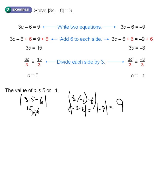 Absolute Value Equations & Inequalities | PPT | Physics | Science
