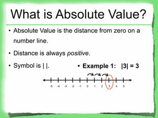 Absolute Value Inequalities Notes | KEY