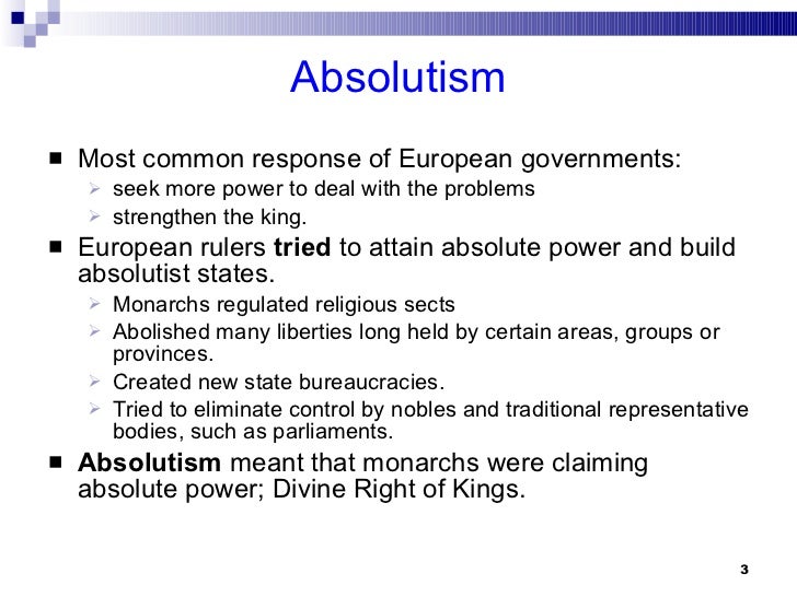 Absolutism