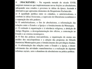 ABSOLUTISMO E MERCANTILISMO