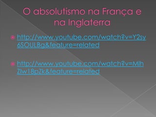  http://www.youtube.com/watch?v=Y2sy
6SOULBg&feature=related
 http://www.youtube.com/watch?v=Mlh
ZIw18pZk&feature=related
 