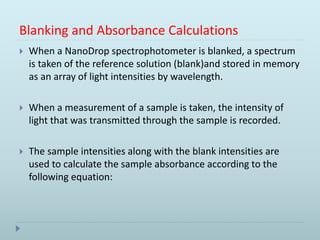 Absorbance | PPTX