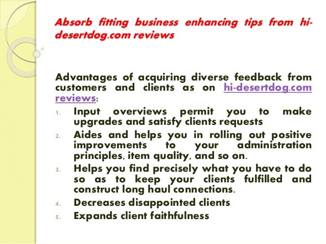 company absorb a to how hi fitting business Absorb from desertdog tips enhancing