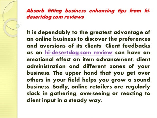 absorb a company to how hi Absorb enhancing from business tips fitting desertdog