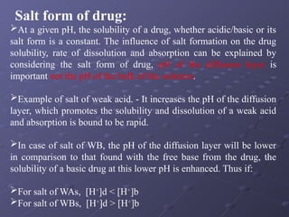 Absorption Biopharmaceutics and pharmacokinetics pptx | PPTX