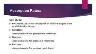 Absorption of carbohydrate | PPTX