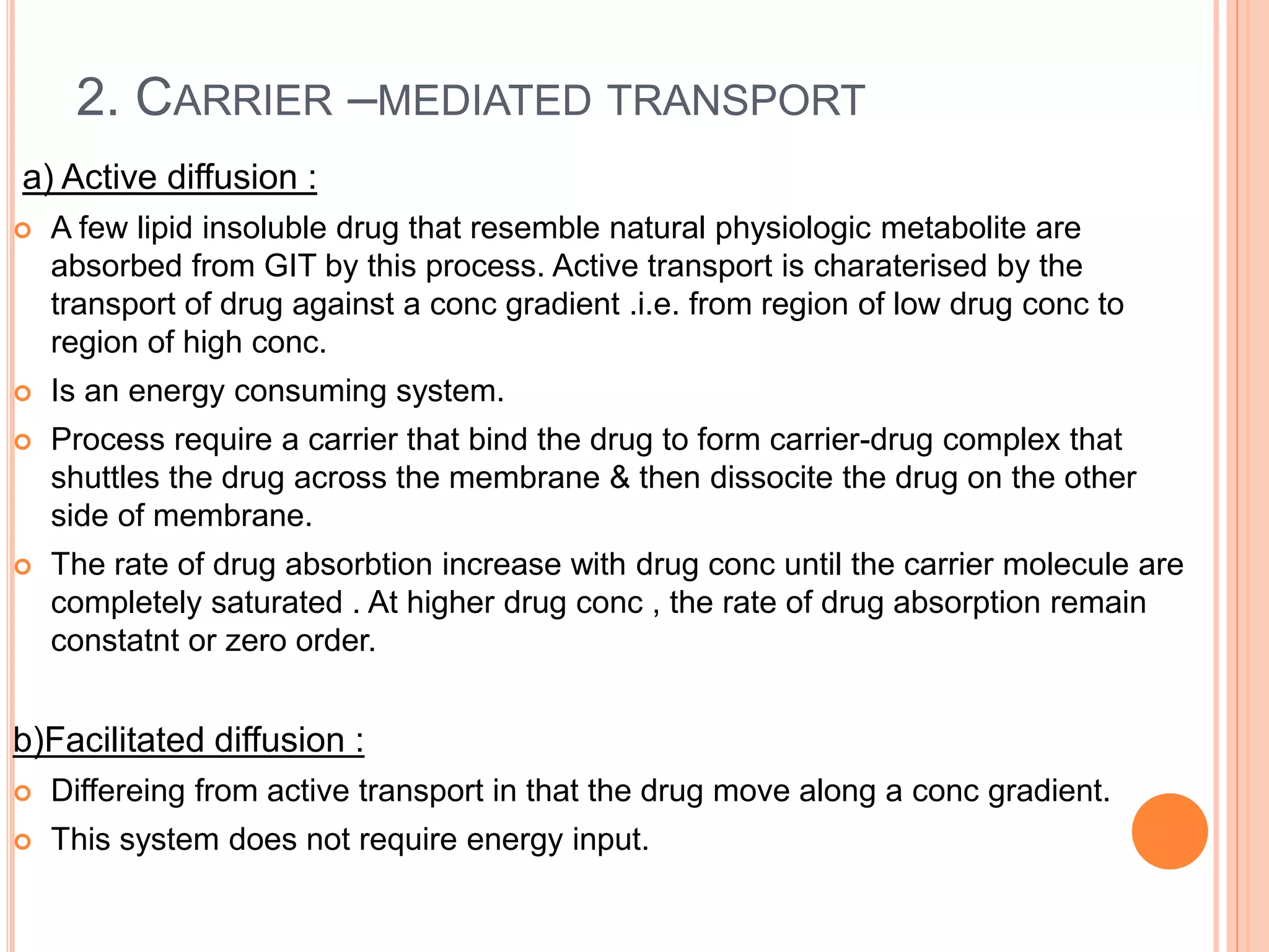 Absorption of drug | PPTX