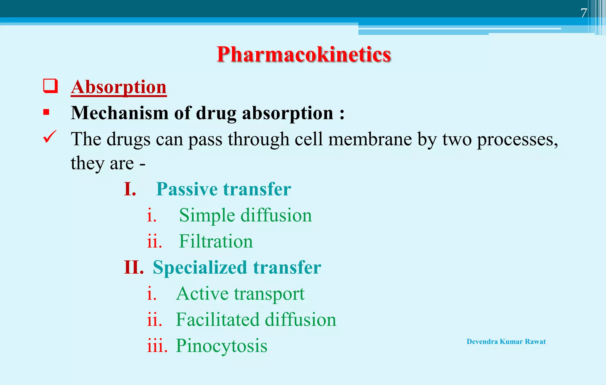 Absorption Pharmacokinetics (pharmacology and toxicology) | PPT