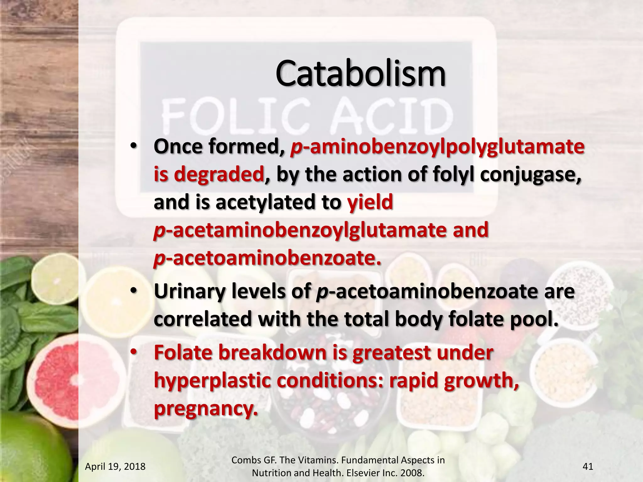 Absorption, transport and metabolism of folate | PPSX