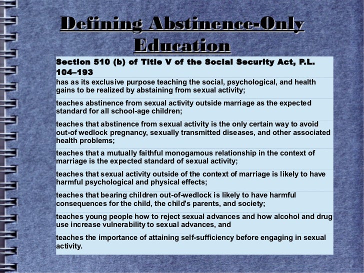 Abstinence