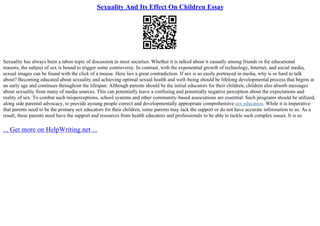 Abstinence-Only Sex Education Argumentative Essay | PPT