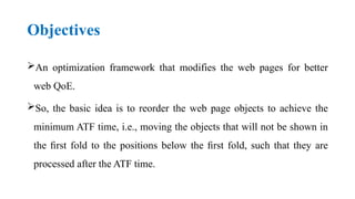 Optimizing Web Page Loading Time for Enhanced User Experience | PPTX