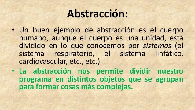 Abstracción y clasificación