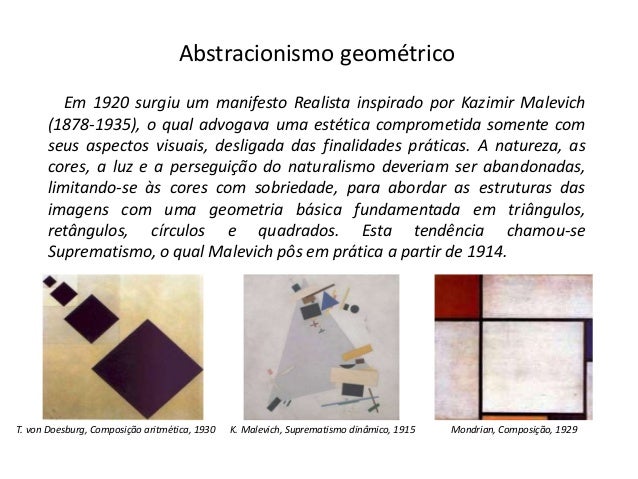 Abstracionismo lirico e geometrico