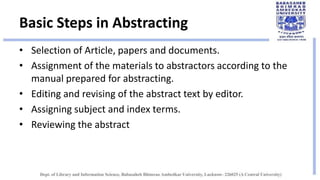 Abstract Ors Abstract and Abstracting | PPTX