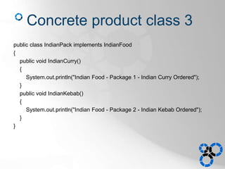 Abstract Factory Pattern (Example & Implementation in Java) | PPTX