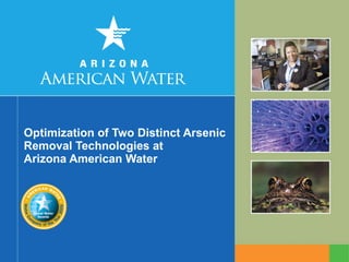 Optimization of Two Distinct Arsenic Removal Technologies at  Arizona American Water 