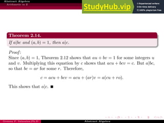 Abstract Algebra Beamer Lesson1 | PDF