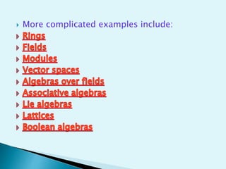 Abstract algebra & its applications (1) | PPTX