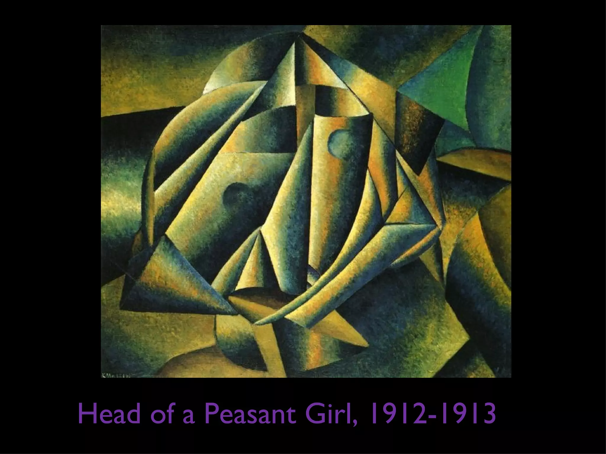 Head of a Peasant Girl, 1912-1913
 