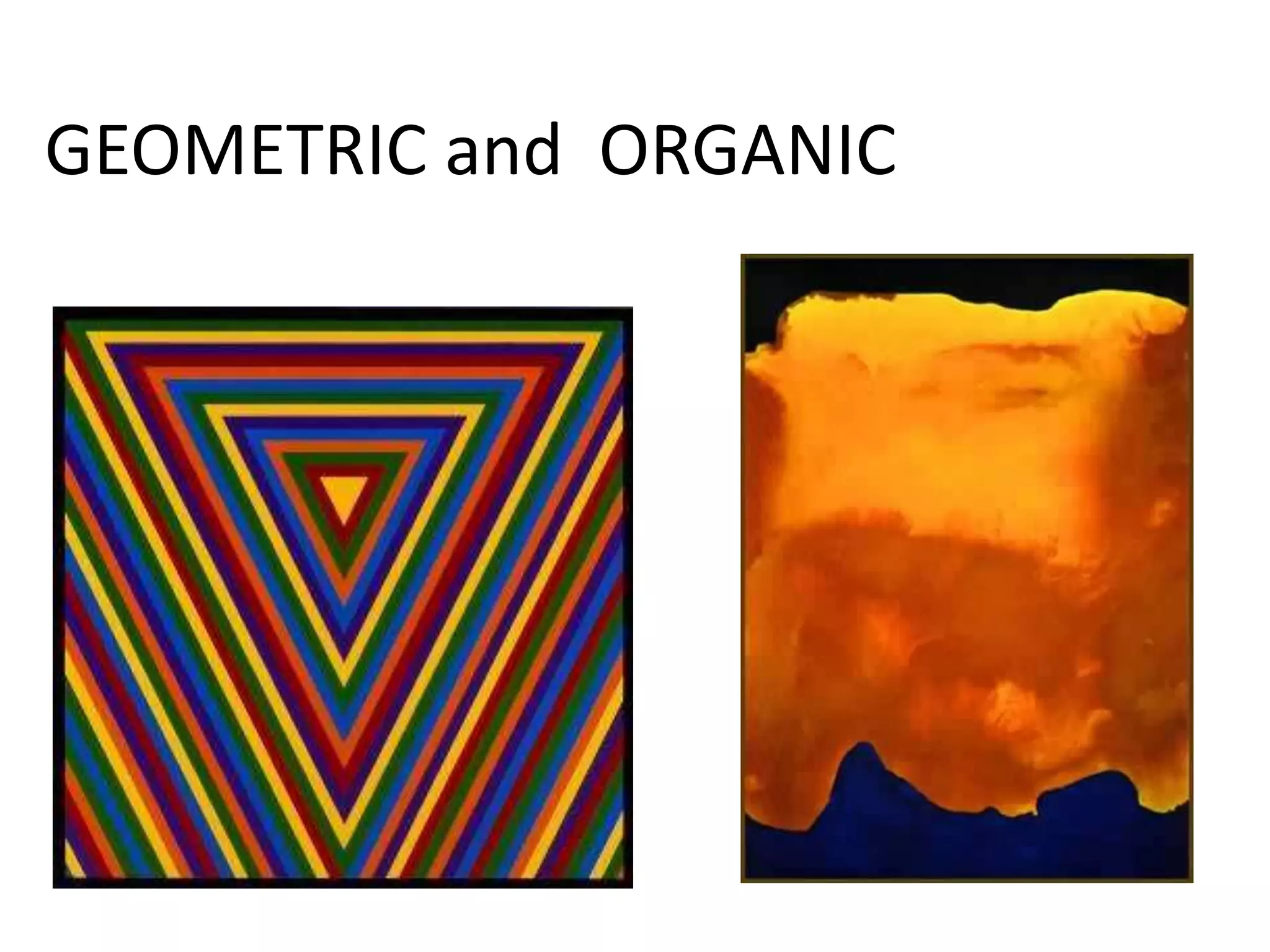GEOMETRIC and ORGANIC 
 