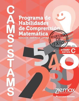 Programa de
Habilidades
de Comprensión
Matemática
2015 - 2016
 