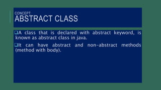 Abstract class and interface | PPT