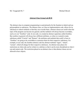Abstract Class BCR | PDF