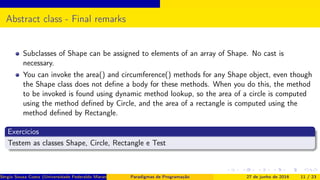 Abstract classes and interfaces | PDF