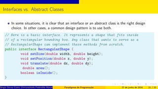 Abstract classes and interfaces | PDF