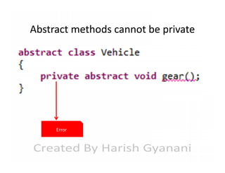 Abstract methods cannot be private

Error

 