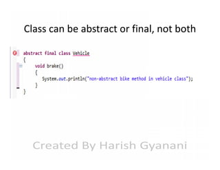 Class can be abstract or final, not both

 