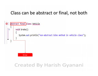 Class can be abstract or final, not both

Error

 