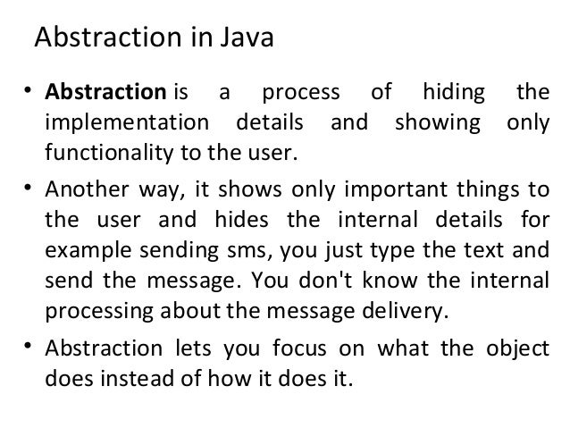 Abstract class in java
