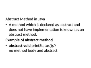 A class which is declared with the abstract keyword is known as an ...