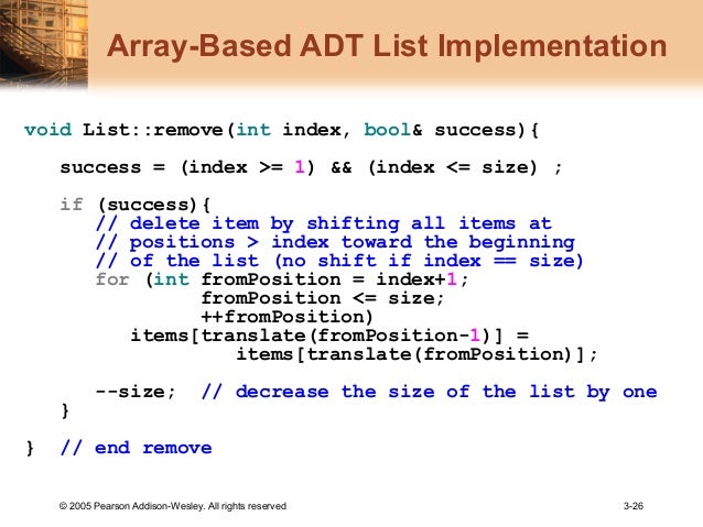 Abstract data types