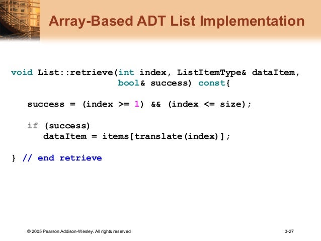 Abstract data types