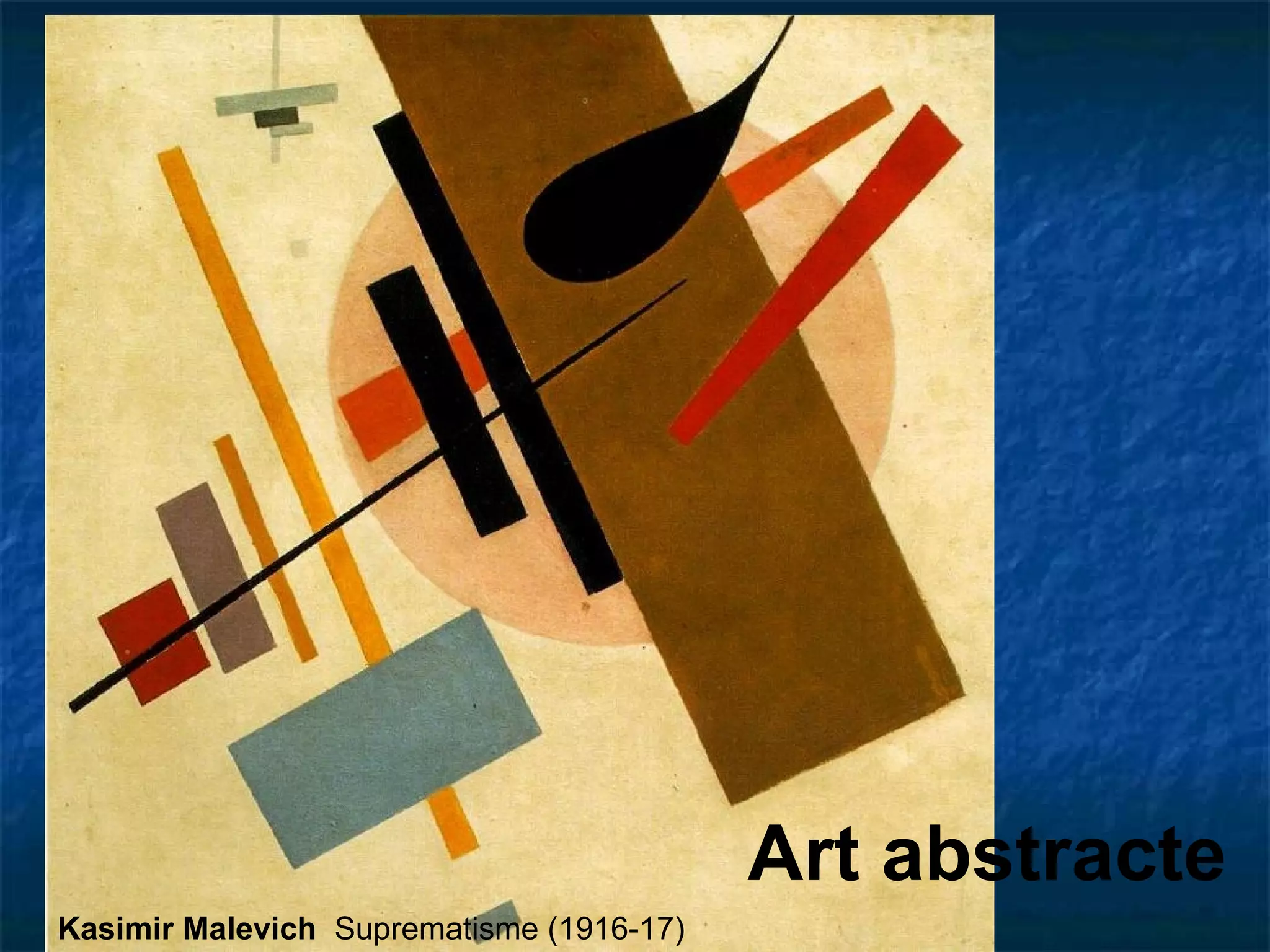 Art abstracte Kasimir Malevich   Suprematisme (1916-17) 