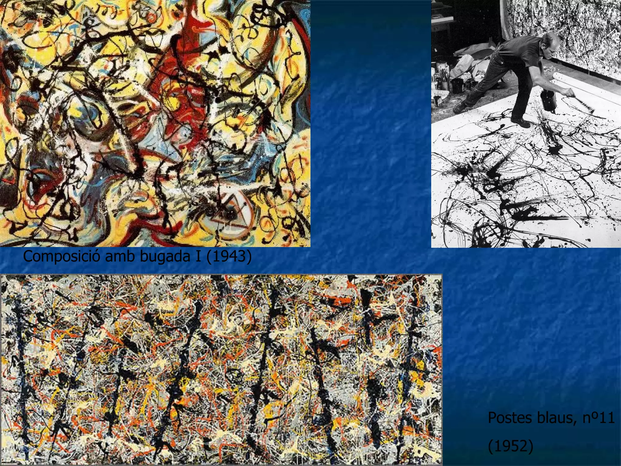 Postes blaus, nº11 (1952) Composició amb bugada I (1943) 