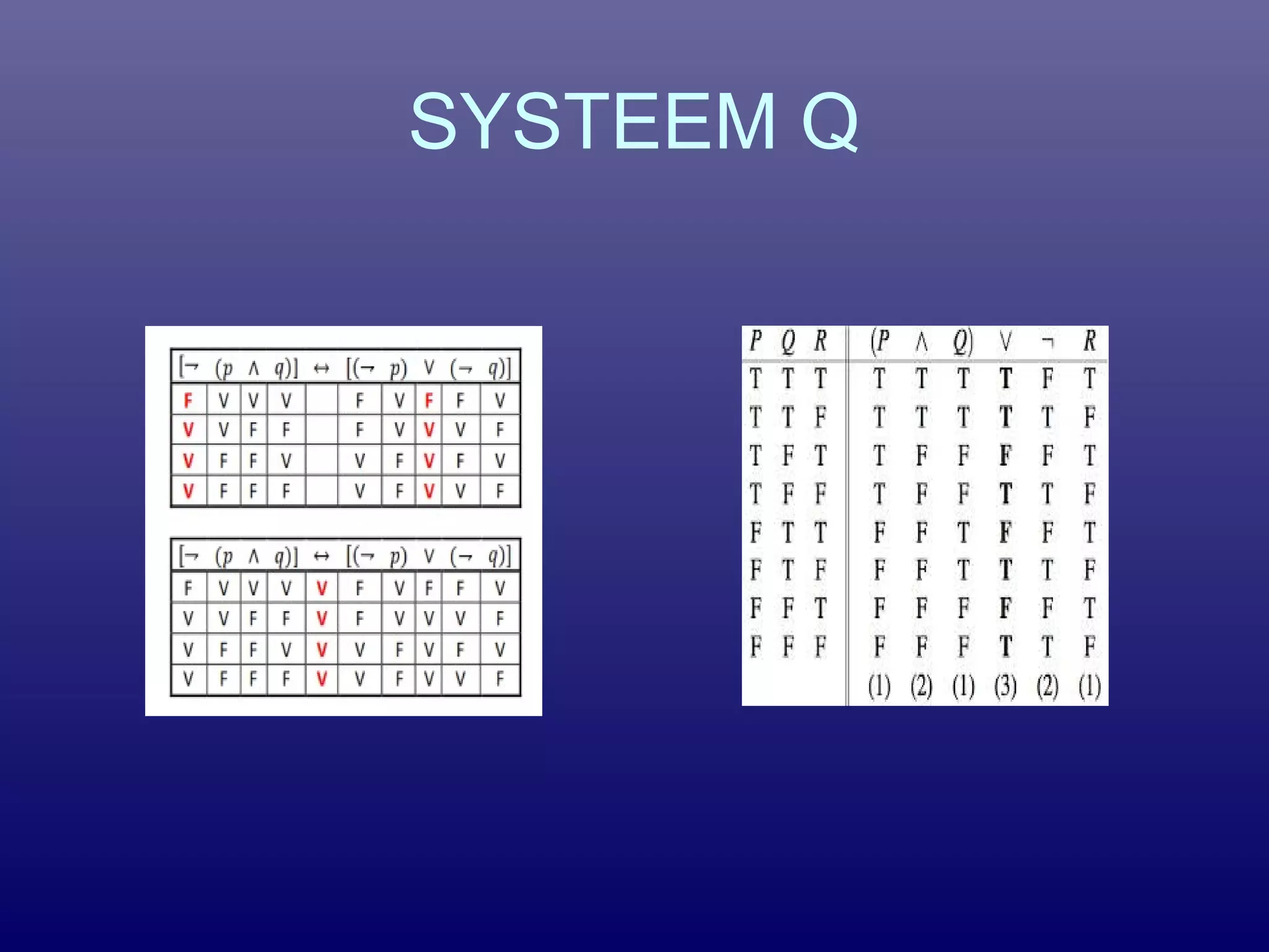 SYSTEEM Q
 