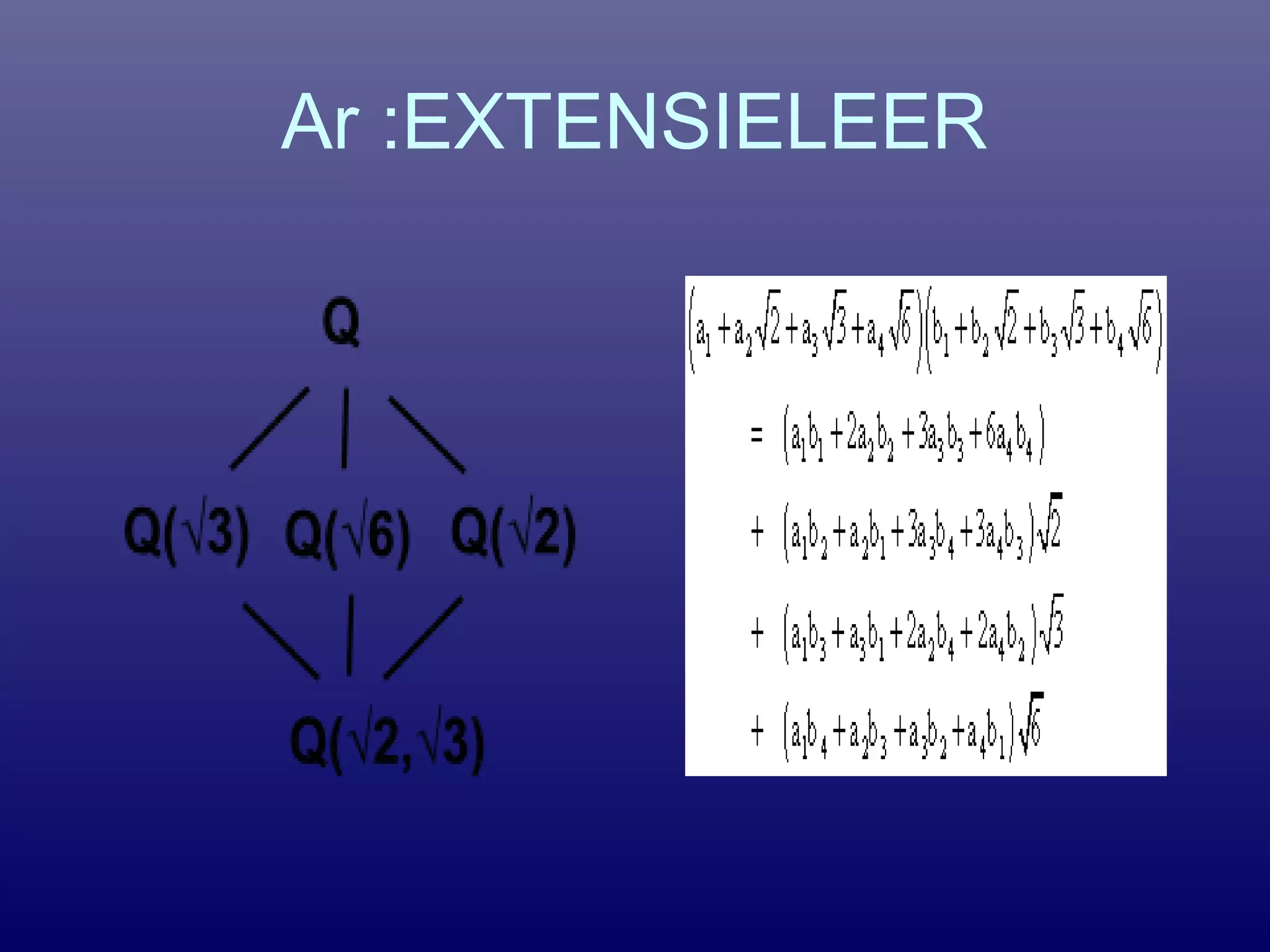 Ar :EXTENSIELEER
 