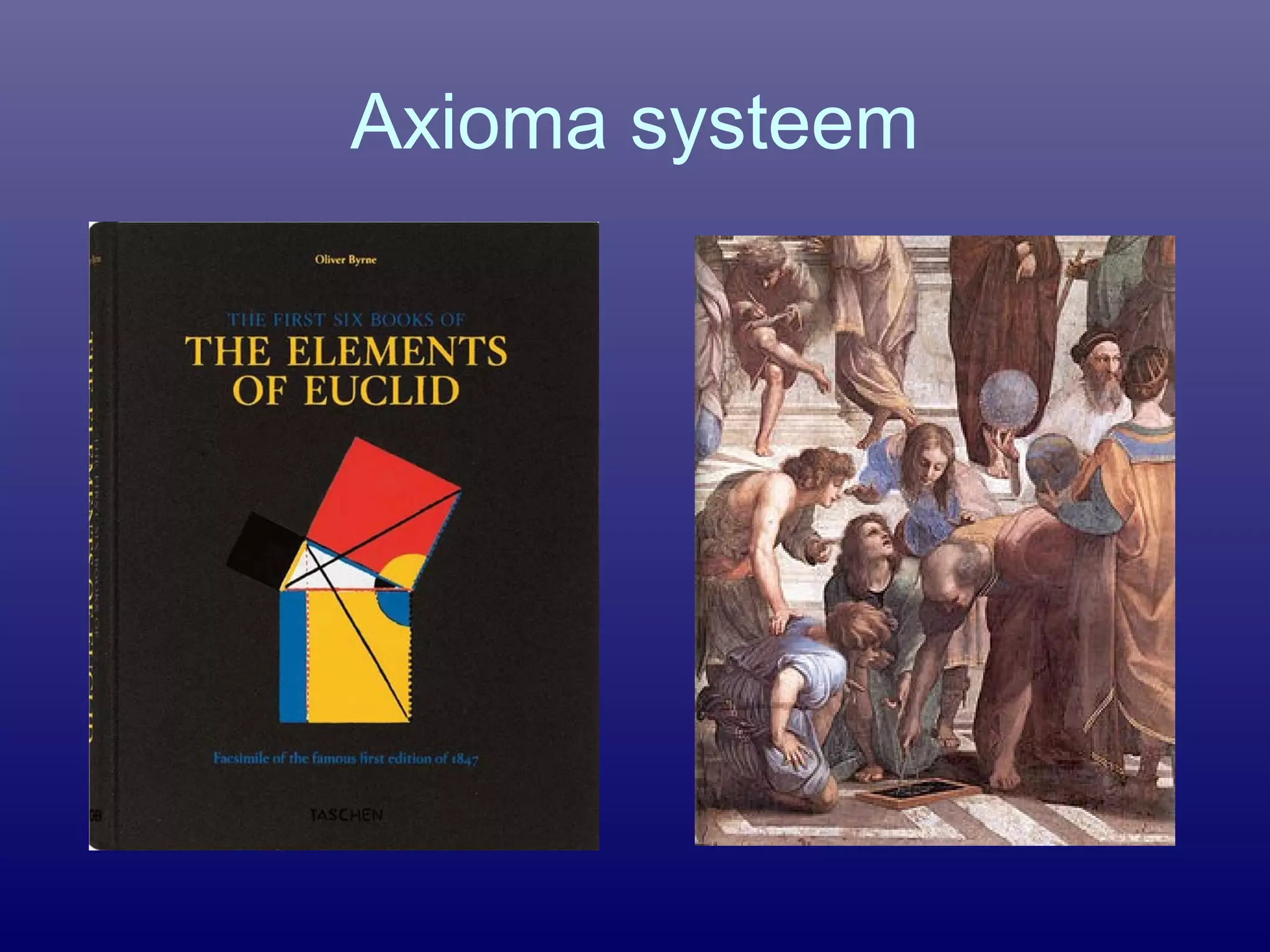 Axioma systeem
 