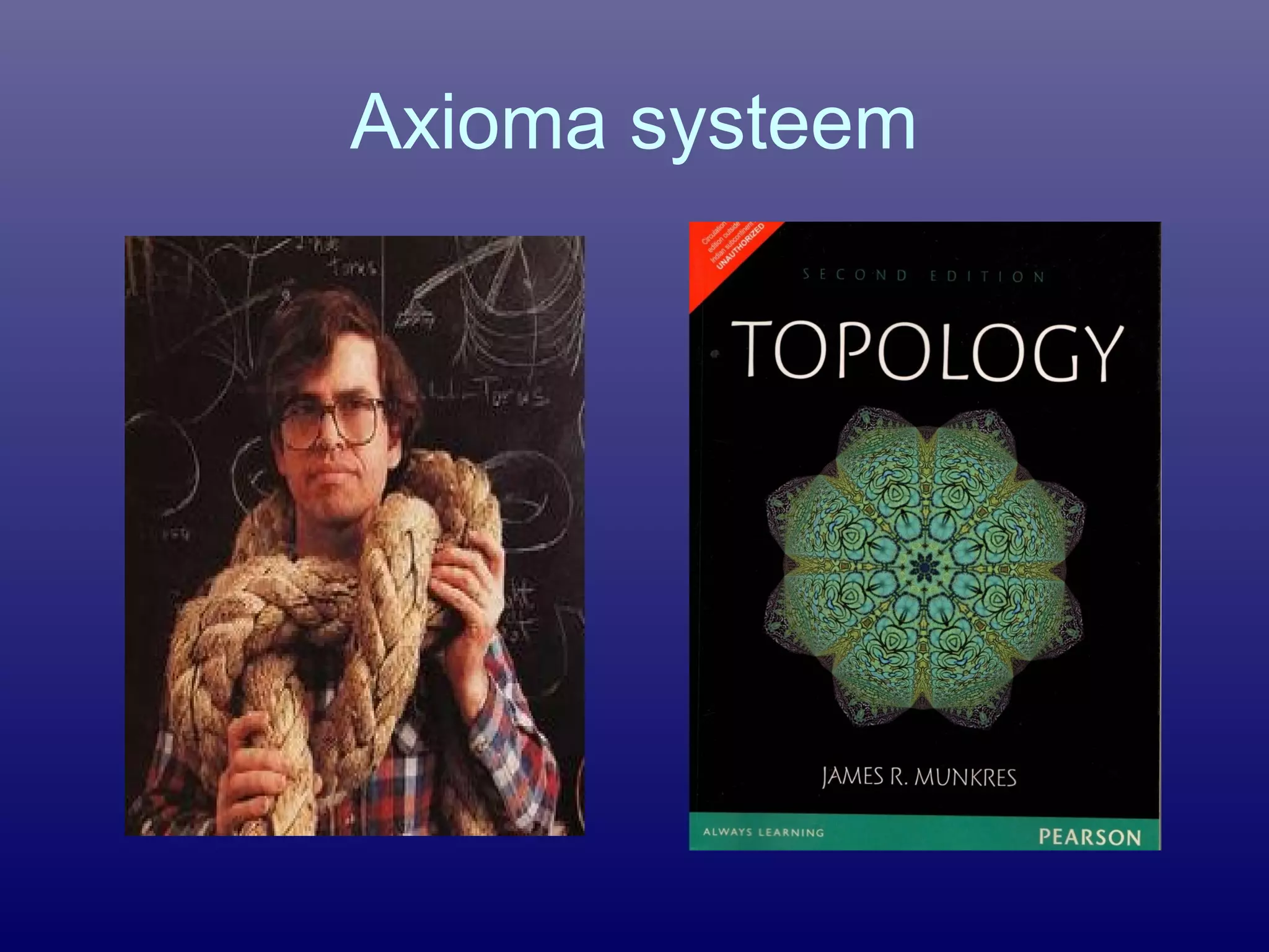 Axioma systeem
 