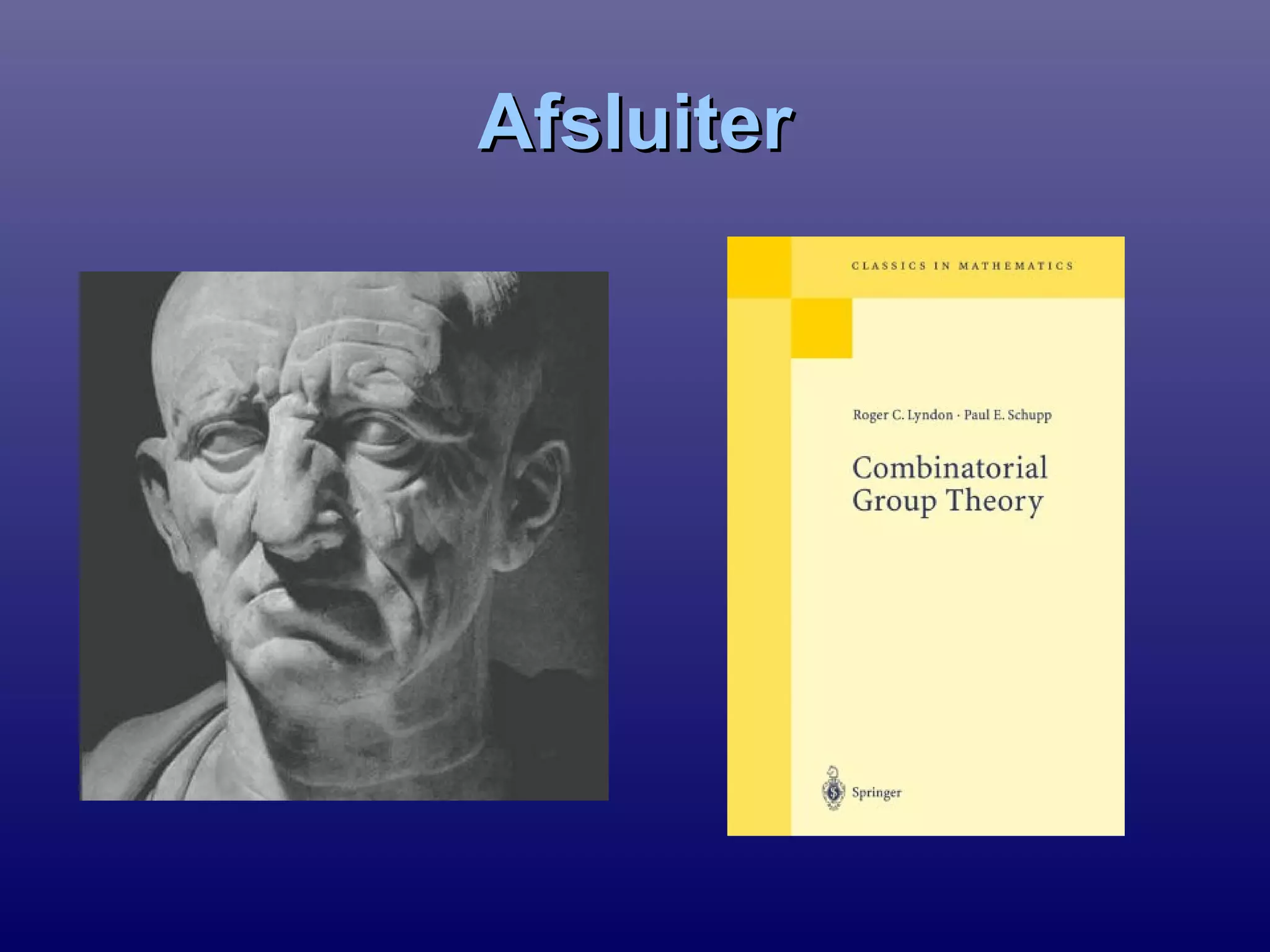AfsluiterAfsluiter
 