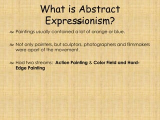 Abstract Expressionism | PPTX