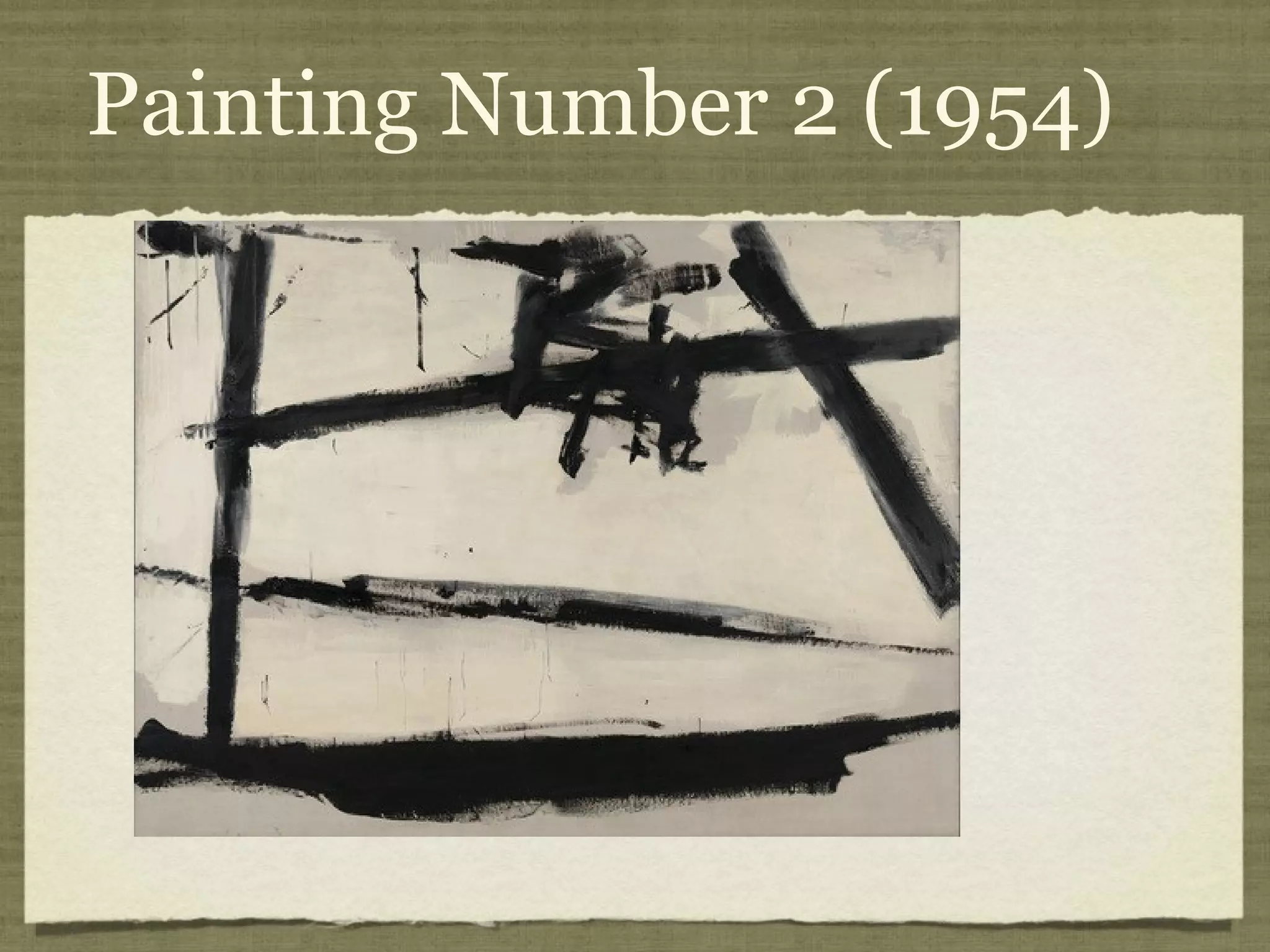 Painting Number 2 (1954)
 