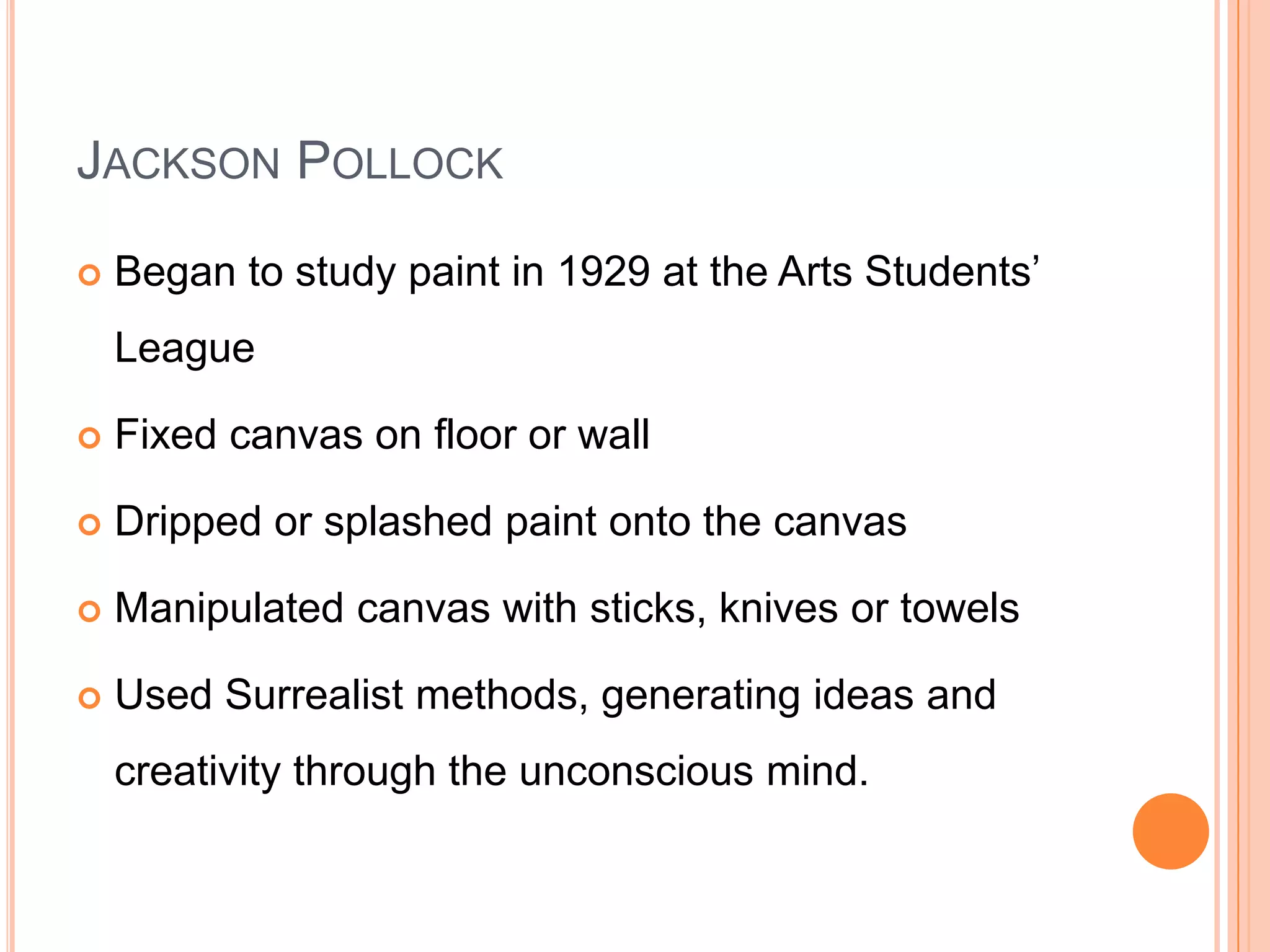 Showing movement of the artists hand