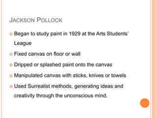 Showing movement of the artists hand