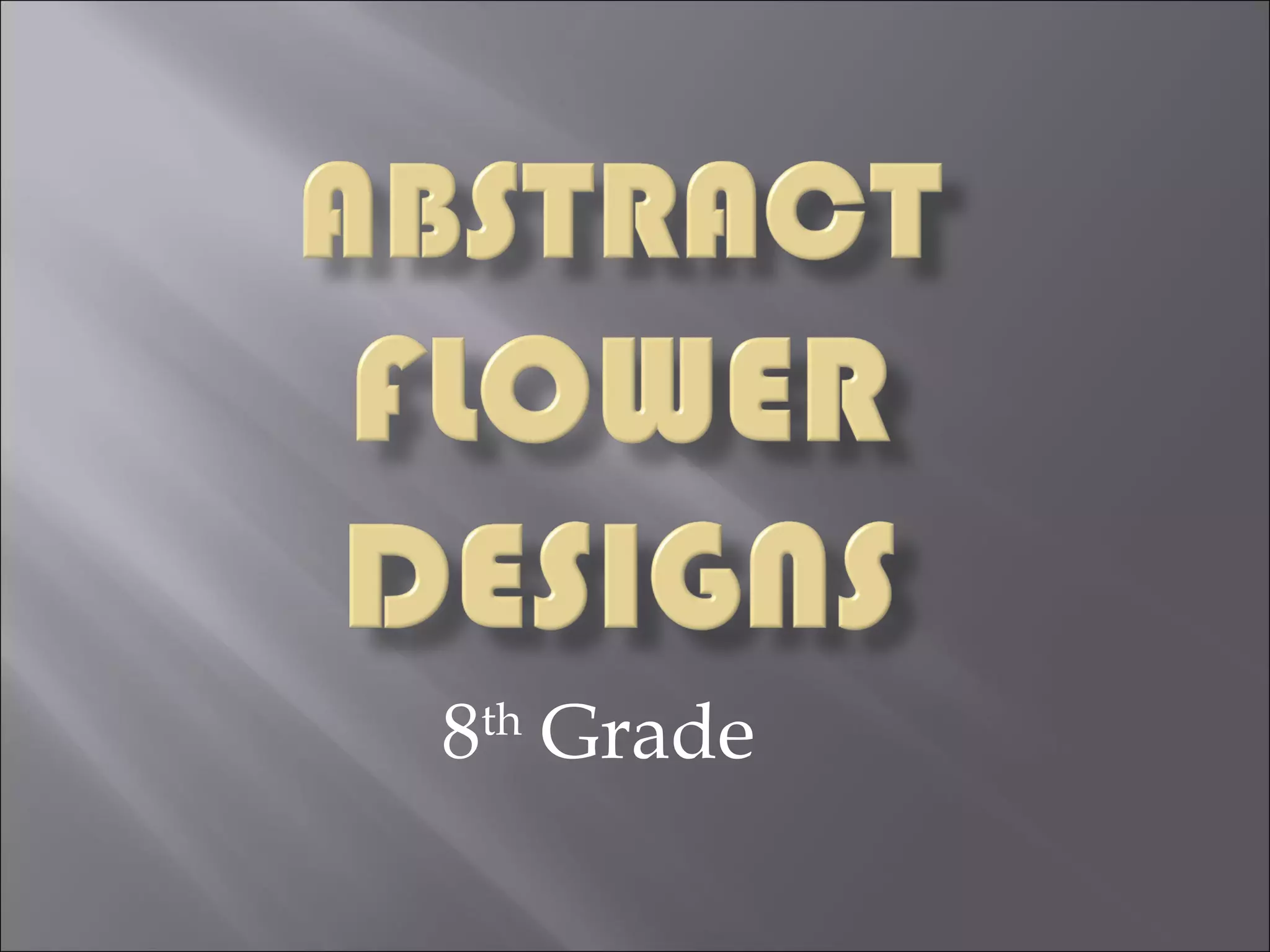 Abstract flower designs examples | PPT