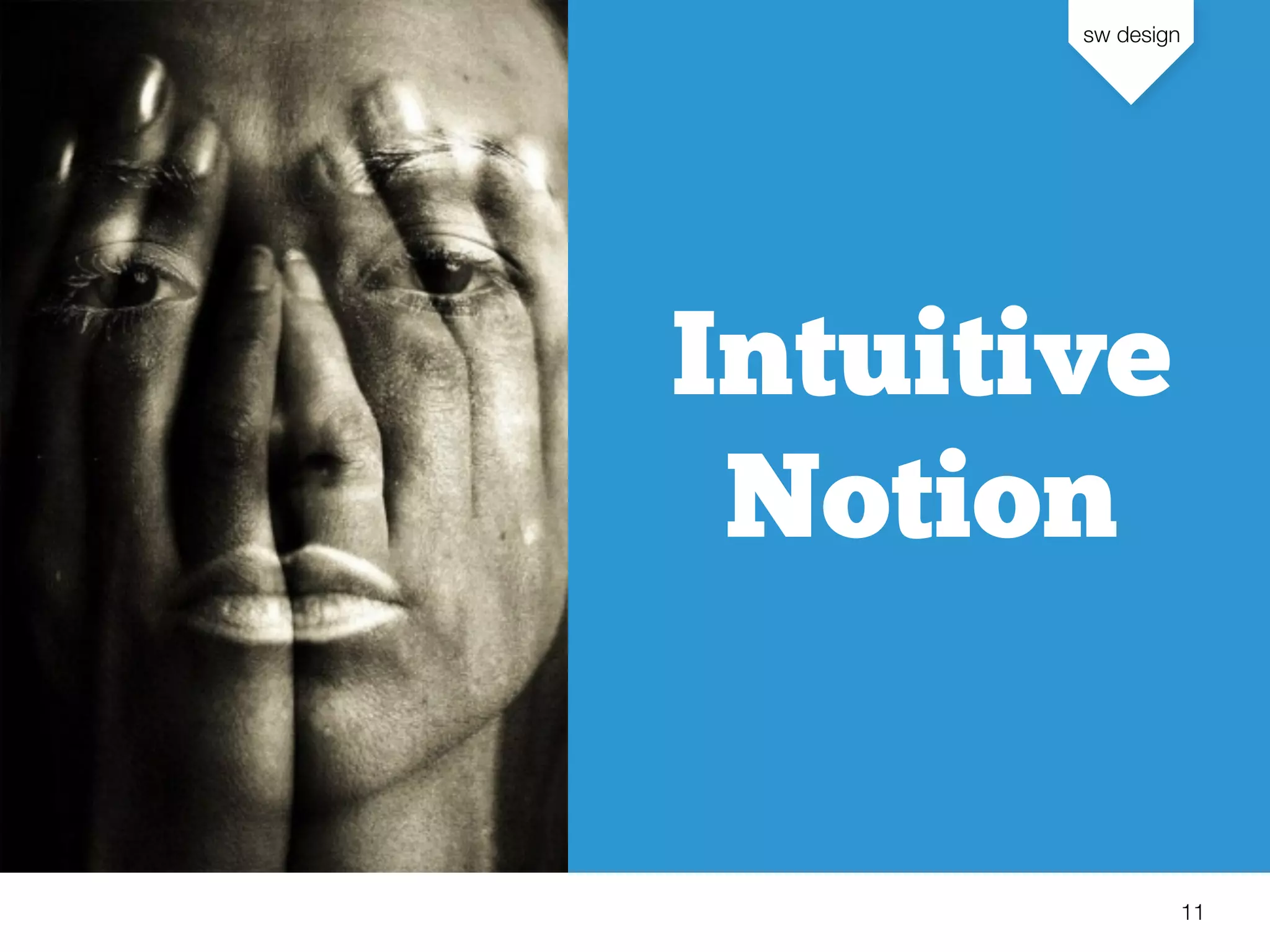 sw design
11
Intuitive
Notion
 